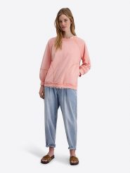 Timezone Bluza w kolorze jasnoróżowym rozmiar: XS. Różowe bluzy Timezone, xs, bez wzorów, z bawełny, bez kaptura. Za 148.96 zł.