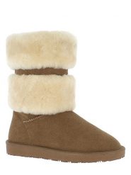 Gooce Skórzane botki zimowe "Mara" w kolorze jasnobrązowym rozmiar: 37. Brązowe botki Gooce, na zimę, bez wzorów, ze skóry, bez obcasa, bez zapięcia. Za 217.99 zł.