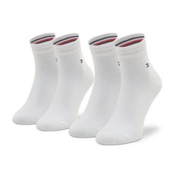 Skarpety krótkie Tommy Hilfiger. Białe skarpety TOMMY HILFIGER, bez wzorów. Za 39.99 zł.