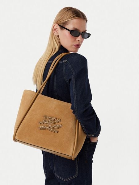 KARL LAGERFELD Torebka B3W30037 Brązowy. Brązowe shopper KARL LAGERFELD, bez wzorów, ze skóry, bez dodatków. Za 1,399.00 zł.