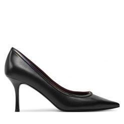 Szpilki Tory Burch. Czarne szpilki Tory Burch, bez wzorów, bez obcasa, na szpilce, bez zapięcia. Za 1,019.00 zł.