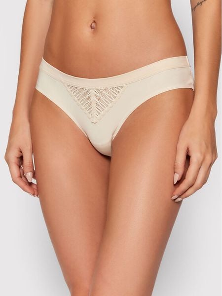 Triumph Figi brazylijskie Aura Spotlight 10208024 Beżowy. Brązowe figi Triumph, bez wzorów, z syntetyku. Za 59.99 zł.