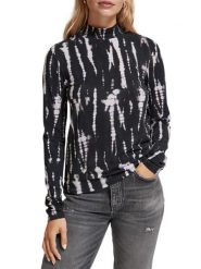 Scotch & Soda Koszulka w kolorze czarnym rozmiar: M. Czarne bluzki Scotch & Soda, m, bez wzorów, bez kołnierzyka, bez ramiączek. Za 92.86 zł.