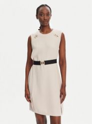 Liu Jo Sport Sukienka codzienna TA5139 TS923 Beżowy Regular Fit. Brązowe sukienki Liu Jo Sport, na co dzień, xxl, bez wzorów, z syntetyku, sportowe, bez kołnierzyka, bez ramiączek, proste. Za 569.99 zł.
