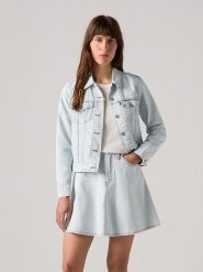 Levi's Kurtka dżinsowa w kolorze błękitnym rozmiar: M. Niebieskie kurtki Levi's®, m, z aplikacjami, bez kaptura. Za 252.34 zł.