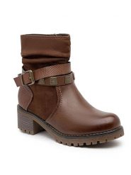 Foreverfolie Botki w kolorze jasnobrązowym rozmiar: 36. Brązowe botki Foreverfolie, bez wzorów, bez obcasa, bez zapięcia. Za 173.99 zł.