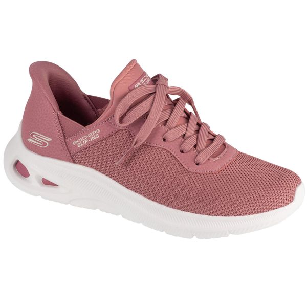 Buty sportowe Sneakersy damskie, Slip-Ins Bobs Sport Unity - Pinch Of Luck. Czerwone obuwie sportowe Skechers, bez zapięcia, trekkingowe, Skechers Sport. Za 299.99 zł.