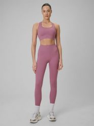 4F Legginsy treningowe bezszwowe damskie - czerwone M/L. Czerwone legginsy 4f, l, bez wzorów, z dzianiny, z podwyższonym stanem, długie. Za 119.99 zł.