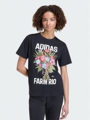 Adidas T-Shirt Fram Rio Graphic KR02801 Czarny Regular Fit. Czarne t-shirty Adidas, s, bez wzorów, z bawełny, bez kołnierzyka, bez ramiączek. Za 149.99 zł.