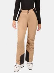 Kilpi Spodnie narciarskie "Elare" w kolorze beżowym rozmiar: 34. Brązowe spodnie dresowe Kilpi, bez wzorów, z materiału. Za 347.99 zł.