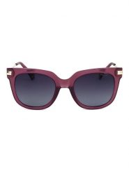 Polaroid Damskie okulary przeciwsłoneczne w kolorze złoto-fioletowo-granatowym rozmiar: 51. Niebieskie okulary przeciwsłoneczne Polaroid, bez wzorów, z tworzywa sztucznego. Za 179.95 zł.