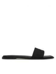 Calvin Klein Klapki Flat Slide - He HW0HW02378 Czarny. Czarne klapki Calvin Klein, bez wzorów, z materiału, bez obcasa. Za 199.99 zł.