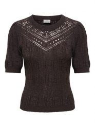JDY Sweter "Desha" w kolorze brązowym rozmiar: M. Brązowe swetry JDY, m, bez wzorów, bez ramiączek. Za 90.95 zł.