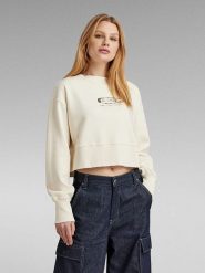 G-Star Bluza w kolorze kremowym rozmiar: M. Brązowe bluzy G-Star, m, bez wzorów, bez kaptura. Za 140.86 zł.