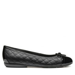Baleriny Geox. Czarne baleriny Geox, bez wzorów, bez obcasa. Za 449.99 zł.