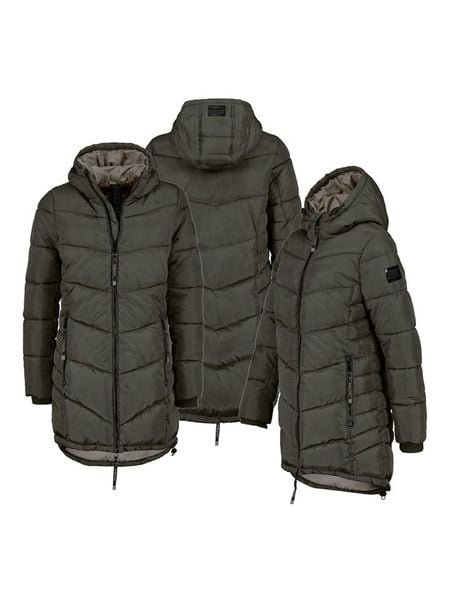 Sublevel Płaszcz pikowany w kolorze ciemnozielonym rozmiar: L. Zielone płaszcze Sublevel, l, bez wzorów, bez kaptura. Za 306.01 zł.