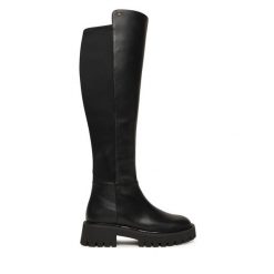 Muszkieterki MICHAEL Michael Kors. Czarne kozaki MICHAEL Michael Kors, bez obcasa, na płaskiej podeszwie, bez zapięcia. Za 1,019.00 zł.