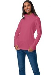 Heine Koszulka w kolorze różowym rozmiar: 46. Różowe bluzki Heine, bez wzorów, bez kołnierzyka, bez ramiączek. Za 28.24 zł.