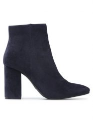 Jenny Fairy Botki LS5580-01 Granatowy. Niebieskie botki Jenny Fairy, bez wzorów, z materiału, bez obcasa, na słupku, bez zapięcia. Za 119.99 zł.