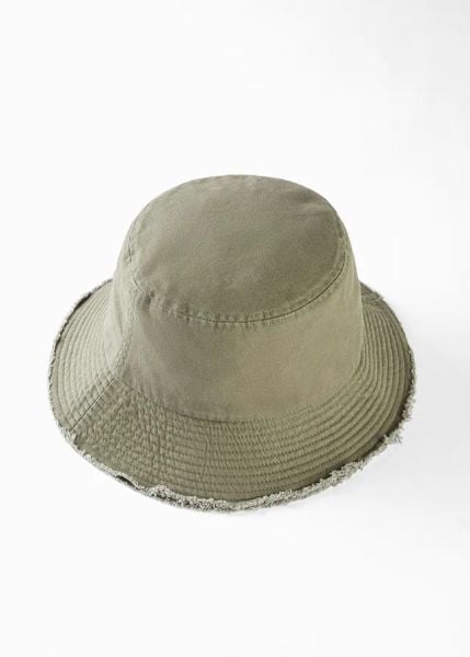 Kapelusz rybaczka z bawełny. Zielone kapelusze bonprix, bez wzorów, z bawełny. Za 47.99 zł.