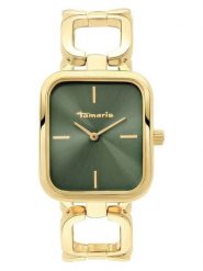 Tamaris Zegarek kwarcowy w kolorze złoto-zielonym rozmiar: onesize. Zielone, analogowe zegarki Tamaris, metalowe. Za 217.99 zł.