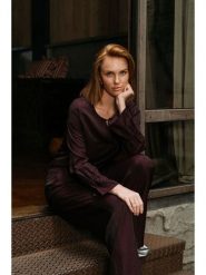 &Co Woman Bluzka "Melina" w kolorze bordowym rozmiar: 3XL. Czerwone bluzki &Co Woman, xl, bez wzorów, bez kołnierzyka, bez ramiączek. Za 230.99 zł.