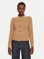 Polo Ralph Lauren Kardigan 211910443001 Beżowy Regular Fit. Brązowe kardigany Polo Ralph Lauren, xs, bez wzorów, z wełny. Za 939.99 zł.