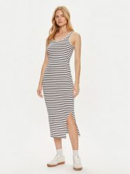 Vero Moda Sukienka letnia My Soft 10305782 Biały Tight Fit. Białe sukienki Vero Moda, na lato, m, bez wzorów, z bawełny, bez kołnierzyka, bez ramiączek. Za 69.99 zł.