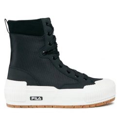 Trampki Fila. Czarne trampki Fila, bez wzorów, bez zapięcia. Za 299.99 zł.