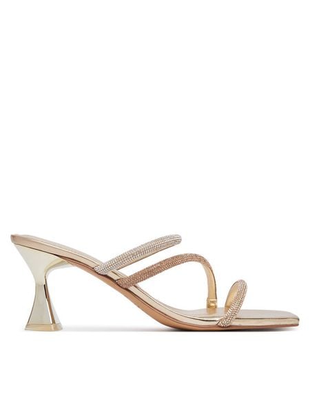 Aldo Klapki Jewella 13738897 Złoty. Żółte klapki Aldo, bez wzorów, z syntetyku, bez obcasa. Za 269.99 zł.