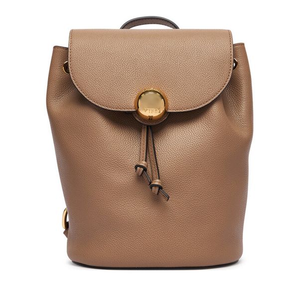 Plecak Furla. Brązowe plecaki Furla, bez wzorów. Za 1,299.00 zł.