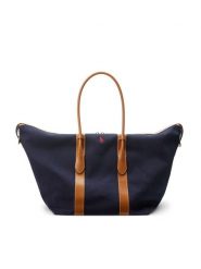 Polo Ralph Lauren Torebka 428907518002 Granatowy. Niebieskie shopper Polo Ralph Lauren, bez wzorów, z materiału, bez dodatków. Za 2,699.00 zł.