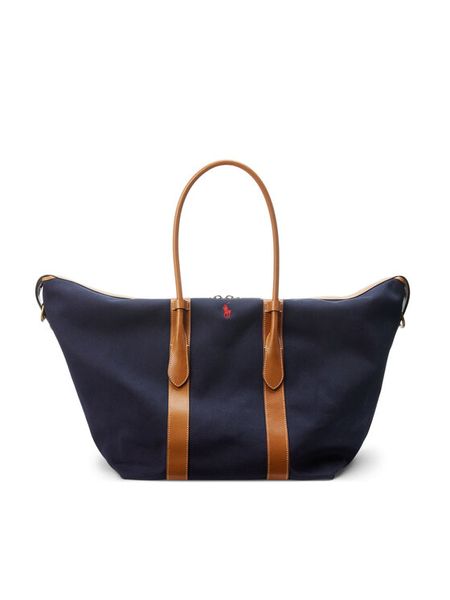 Polo Ralph Lauren Torebka 428907518002 Granatowy. Niebieskie shopper Polo Ralph Lauren, bez wzorów, z materiału, bez dodatków. Za 2,699.00 zł.