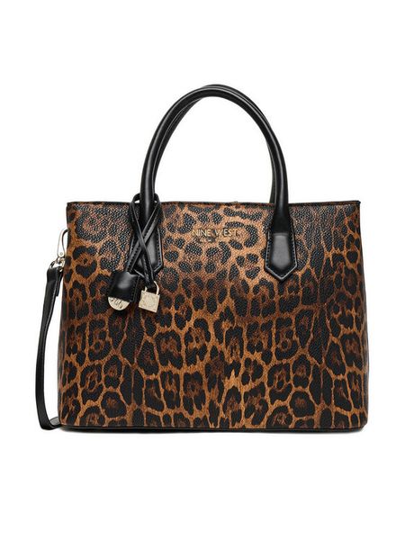 Nine West Torebka EO-DOVER-LDA8524 Brązowy. Brązowe torebki klasyczne Nine West, bez wzorów, z materiału, bez dodatków. Za 159.99 zł.