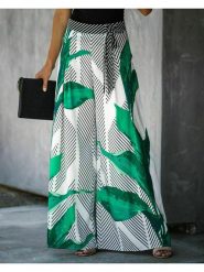 Milan Kiss Spodnie w kolorze szaro-zielonym rozmiar: L. Szare spodnie materiałowe Milan Kiss, na imprezę, l, bez wzorów, z materiału, z podwyższonym stanem. Za 152.99 zł.