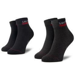 Skarpety krótkie Levi's®. Czarne skarpety bez wzorów. Za 29.99 zł.
