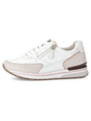 Gabor Skórzane sneakersy w kolorze biało-beżowym rozmiar: 40. Białe trampki Gabor, bez wzorów, bez zapięcia. Za 290.57 zł.