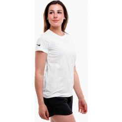 Koszulka treningowa damska Nike Park 20. Białe bluzki Nike, xl, bez wzorów, sportowe, bez kołnierzyka, bez ramiączek. Za 190.13 zł.