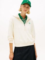 Tommy Hilfiger Bluza Kobiety beżowy, M. Brązowe bluzy TOMMY HILFIGER, m, bez wzorów, z bawełny, bez kaptura. Za 329.95 zł.