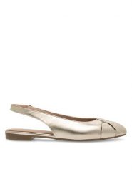 Lasocki Baleriny RST-IRENA-13 Złoty. Żółte baleriny Lasocki, bez wzorów, ze skóry, bez obcasa. Za 149.99 zł.