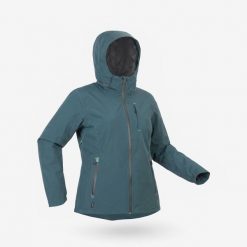 Kurtka narciarska damska Quechua SKP 900. Białe kurtki narciarskie QUECHUA, l, bez wzorów, z materiału, bez kaptura, narciarskie. Za 879.99 zł.