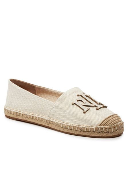 Lauren Ralph Lauren Espadryle 802920405006 Beżowy. Brązowe espadryle Lauren Ralph Lauren, bez wzorów, z materiału, bez obcasa, bez zapięcia. Za 388.99 zł.