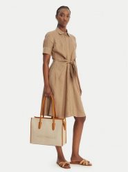 Coccinelle Torebka UAL Coccinellemyrtha26 E1 UAL 11 02 01 Beżowy. Brązowe torebki klasyczne Coccinelle, bez wzorów, z materiału, bez dodatków. Za 1,399.00 zł.