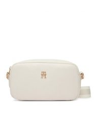 Tommy Hilfiger Torebka Th Essential Camera Bag AW0AW18370 Beżowy. Brązowe listonoszki TOMMY HILFIGER, bez wzorów, ze skóry, bez dodatków. Za 409.99 zł.