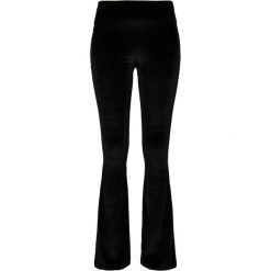 Legginsy Damskie Velvet Z Wysoką Talią Bootcut. Czarne legginsy Urban Classics, s, bez wzorów. Za 80.99 zł.