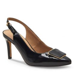 Sandały Lasocki. Czarne sandały Lasocki, bez wzorów, bez obcasa, na szpilce, bez zapięcia. Za 259.99 zł.