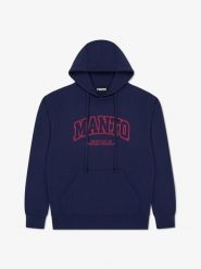 MANTO bluza z kapturem VARSITY 26 granatowa. Niebieskie bluzy MANTO, m, bez wzorów, z bawełny, z kapturem. Za 249.00 zł.