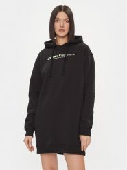 Calvin Klein Jeans Sukienka codzienna Double Ck Hoodie Dress J20J223257 Czarny Oversize. Czarne sukienki Calvin Klein Jeans, na co dzień, s, bez wzorów, z bawełny, bez kołnierzyka, bez ramiączek, oversize. Za 279.99 zł.