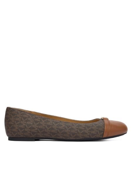 MICHAEL Michael Kors Baleriny Mandy Flat 40F5MAFP1L Brązowy. Brązowe baleriny MICHAEL Michael Kors, bez wzorów, ze skóry, bez obcasa. Za 419.99 zł.