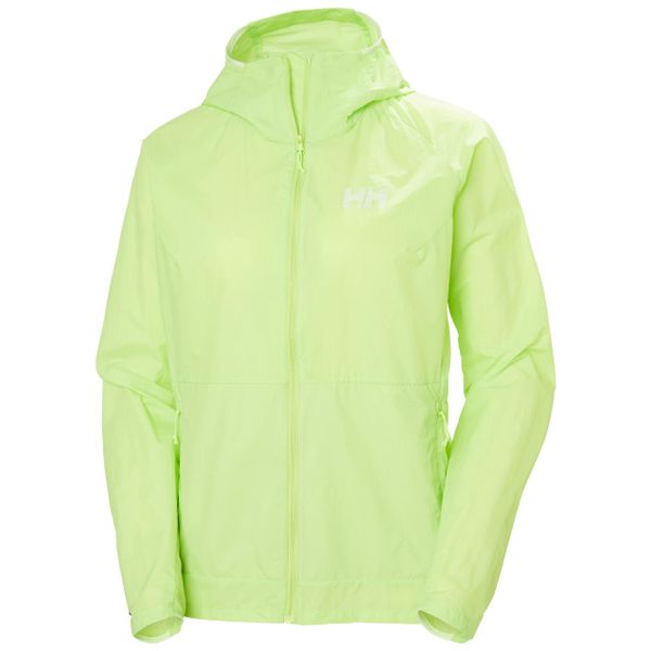 Kurtka przeciwdeszczowa damska Helly Hansen Roam Wind. Zielone kurtki sportowe Helly Hansen, bez wzorów, bez kaptura, trekkingowe. Za 408.50 zł.